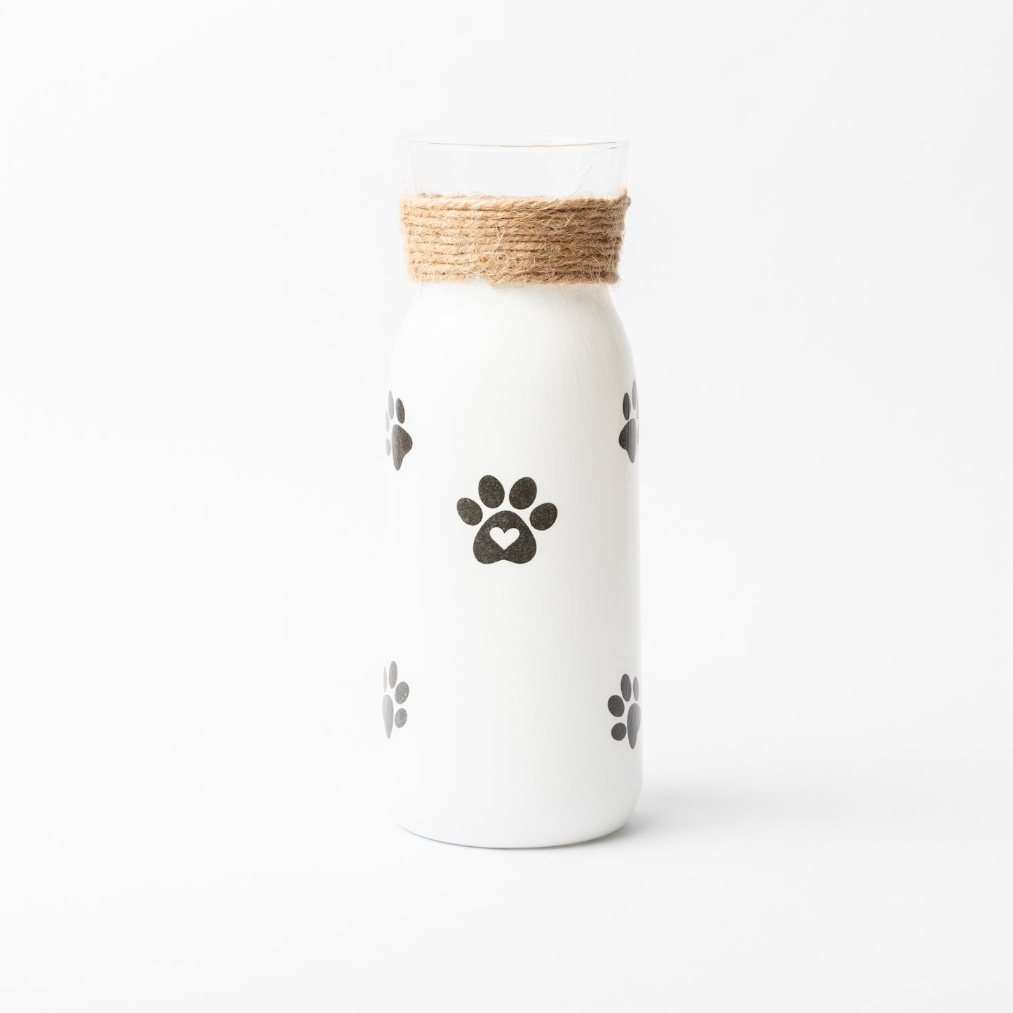 Springer Spaniel glass vase