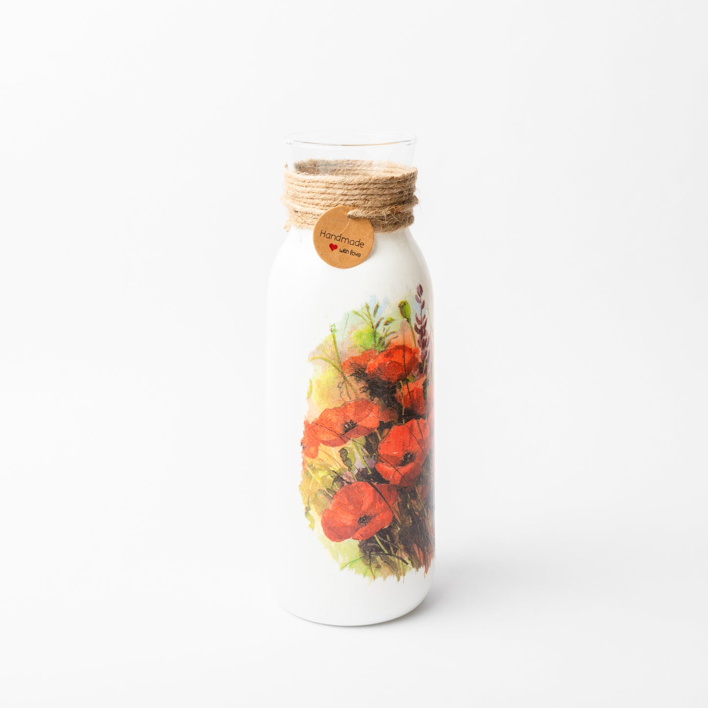 Poppy glass vases